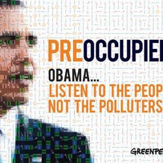 Obama... (Bild: Greenpeace)