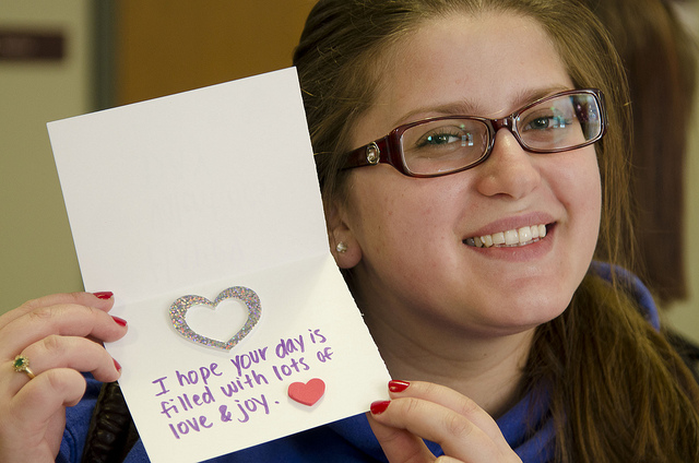 Looking to give back on Valentines Day? Come join the SOAR floor and make ValentineÕs Day Cards for troops, Rochester Presbyterian Home, and the Heritage Christian Services dance troop! When Thursday, February 3rd from 12-2pm Where: SorelleÕs